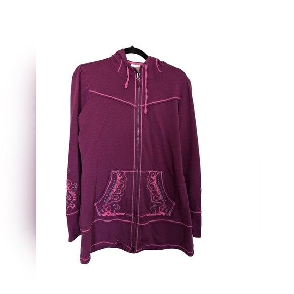 Athleta Sphinx pink long line hoodie sz M - Picture 1 of 9